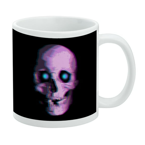 Stereoscopic Skull 3D White Mug