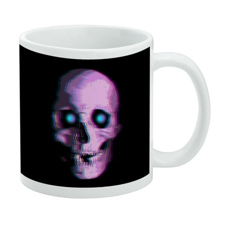 

Stereoscopic Skull 3D White Mug