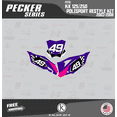 thumbnail image 2 of Kalair GFX Graphics Kit for Kawasaki KX125 POLISPORT RESTYLE (2003-2008) Pecker Series, 2 of 5