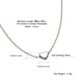 thumbnail image 6 of Suplight Dainty 925 Stelring Silver Heart Shape Necklace Jewelry for Women Girlfriend, 6 of 7