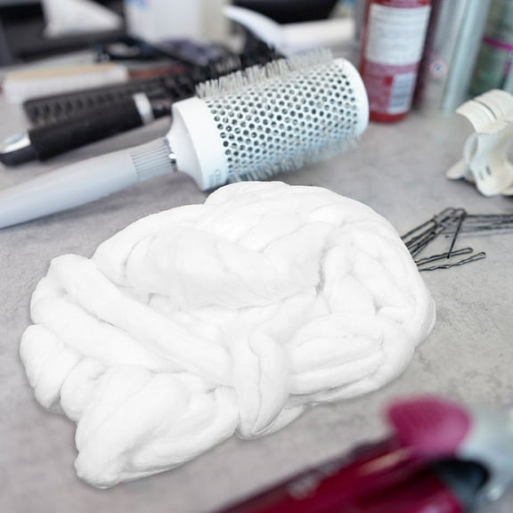 Masteelf 2 Bags Cotton Coils Hairdressing Cotton Coils Hair Perm Cotton Strips Hair Perm Cotton Coils Absorbent Cotton Coils Hair Salon Accessories