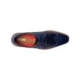 thumbnail image 4 of 25725-400 Navy Stacy Adams Alario Wingtip Croco Embossed Leather Shoes, 4 of 7