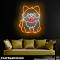 thumbnail image 3 of Craftnamesign Chow Chow Dog Neon Light For Dog Pet Spa Clinic Wall Decor, 3 of 5