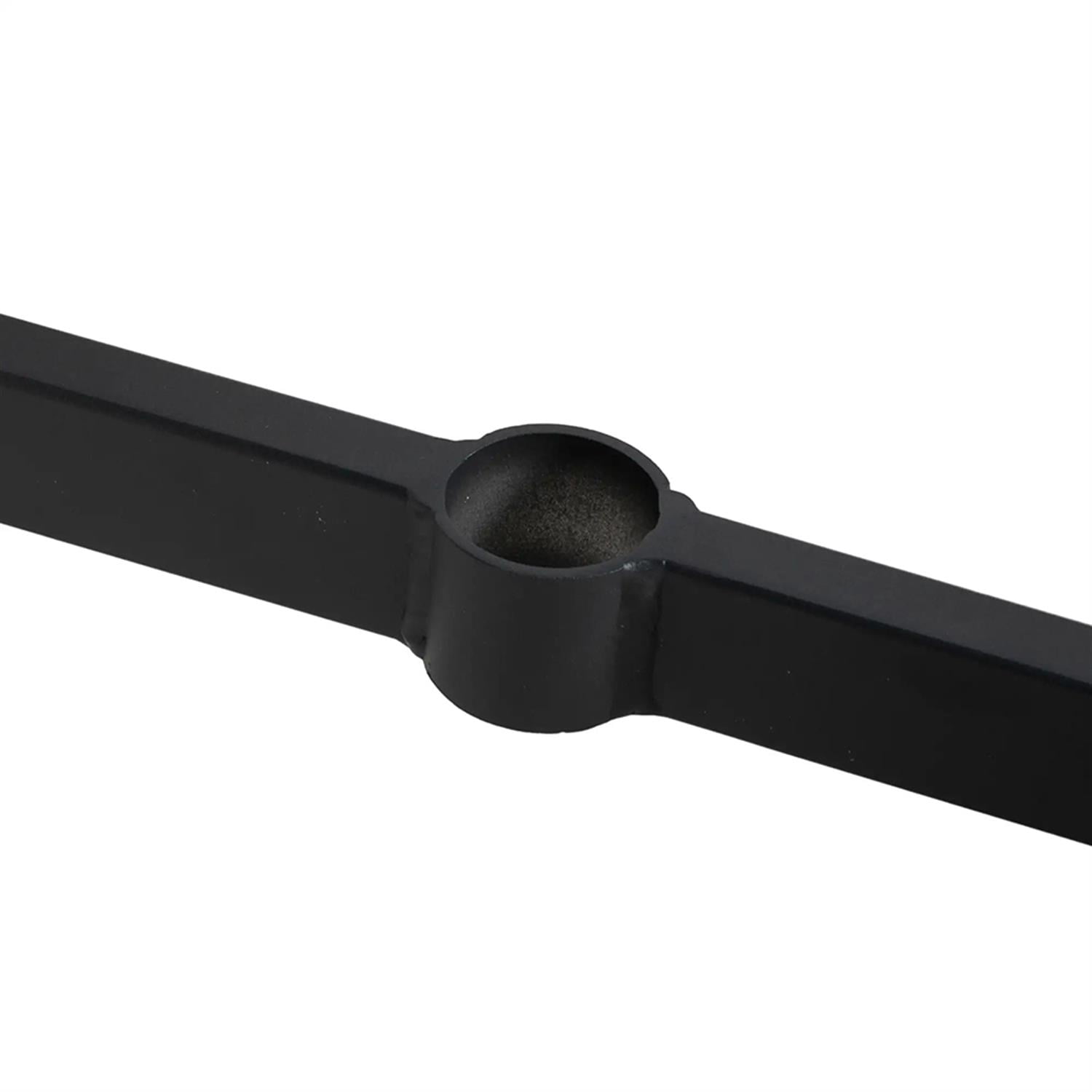 Demi Bonn 35" Outdoor Bistro Tables with Umbrella Hole, Aluminum Frame Round Patio Table, Garden Dining Table for Backyard, Lawn, Balcony, Porch, Gray