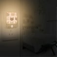 thumbnail image 2 of Yayeee 2-Pack Plug in LED Night Lights with Light Sensors Motion Detectors, Light Gray Cat Pattern, 2 of 7
