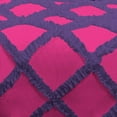 thumbnail image 4 of D.N.G. BEDDINGS 5 Piece Luxury Two Tone Diamond Ruffle Pattern Comforter Set Premium Super Soft, All Season 800 Thread Count, 100% Egyptian Cotton, King/California King Size Hot Pink-Purple Color, 4 of 4