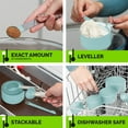 thumbnail image 6 of Measuring Cups & Spoons Set, Stackable Cups and Spoons, Nesting Measure Cups with Stainless Steel Handle, Kitchen Gadgets for Cooking & Baking (Green), 6 of 8