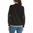 thumbnail image 2 of T Tahari womens  Horse Embroidery Sweater, l, Black, 2 of 3