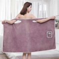 thumbnail image 5 of Women\'s Wearable Shower Skirt, Shower Spa Wrap Towel Dress Quick Dry Bath Robe, 5 of 5