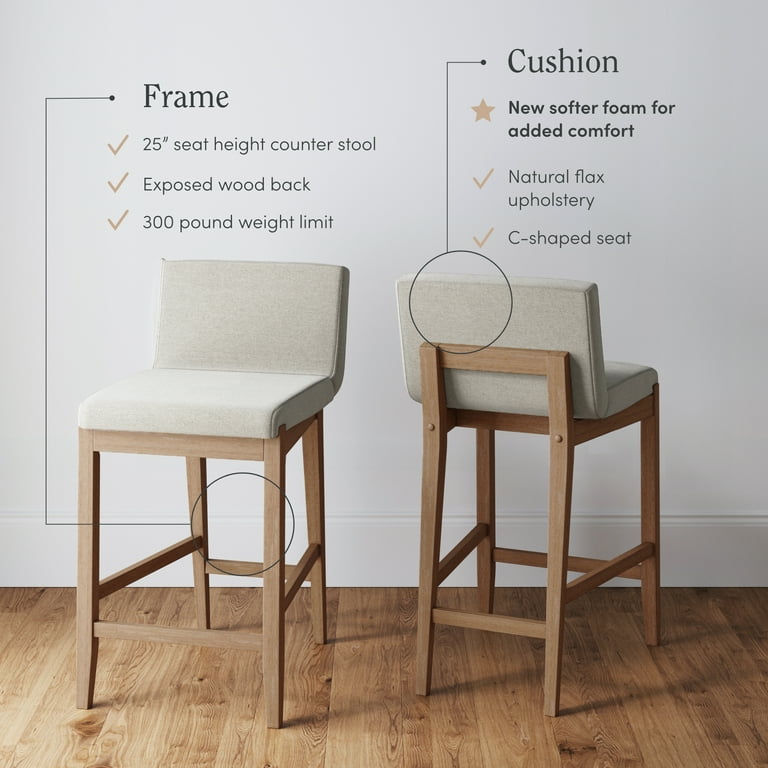 Natural wood counter height stools hotsell