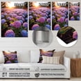 thumbnail image 4 of Designart "Purple Blue Blooms Of Hydrangea Delightful Palette" Floral Metal Art Print, 4 of 5