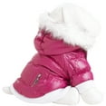 thumbnail image 3 of Pet Life ® Classic Metallic Fashion 3M Insulated Dog Coat Parka w/ Removable Hood, 3 of 8