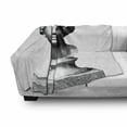 thumbnail image 2 of Antique Soft Flannel Fleece Throw Blanket, Engraved Style Illustration of Art Themed Woman Head Classic, Cozy Plush for Indoor and Outdoor Use, 50" x 60", Charcoal Grey and White, by Ambesonne, 2 of 5