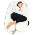 Queen Rose White Pregnancy Pillow, UShaped Maternity Pillow, Full Body