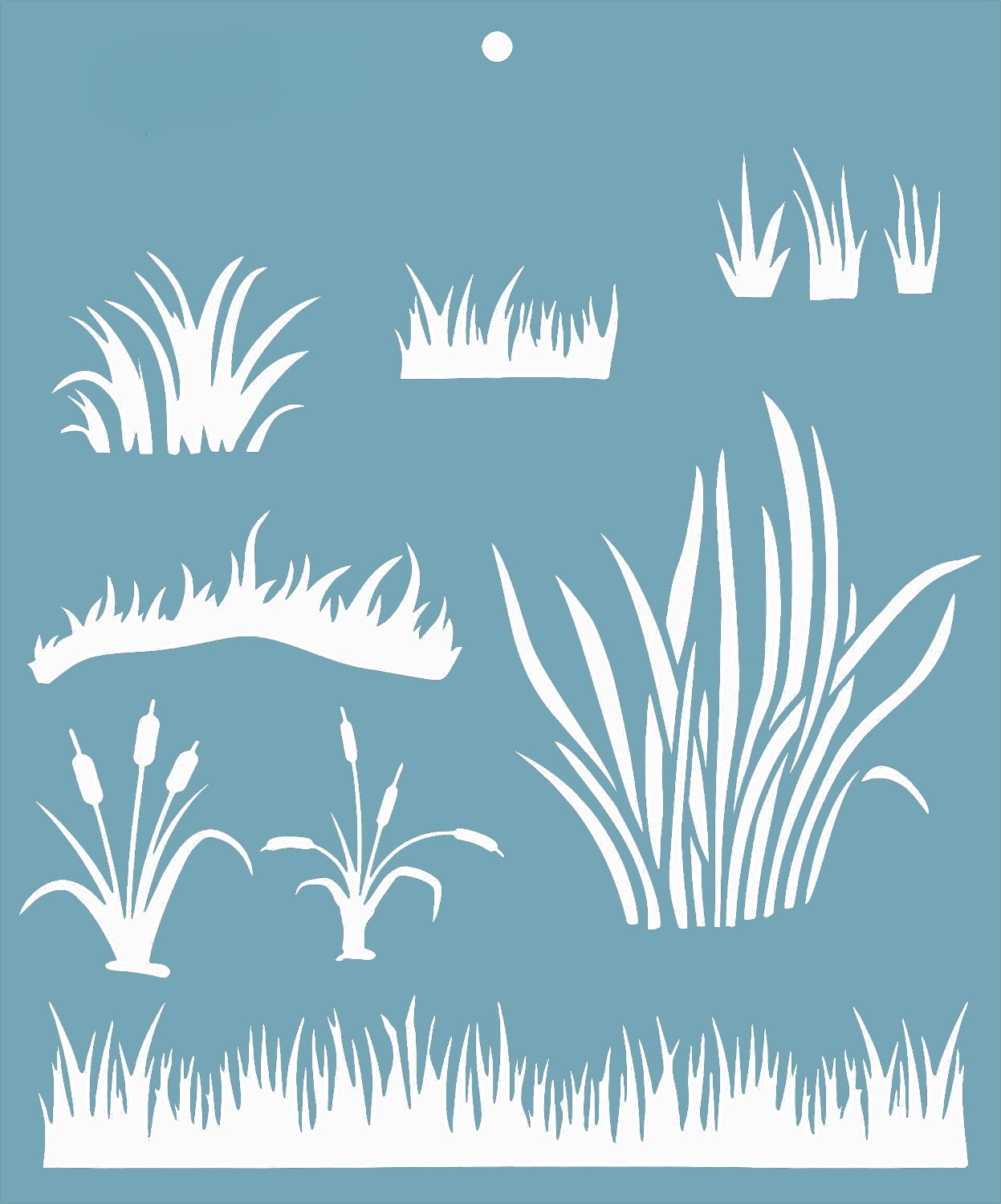FineArt Grass Stencils for Mixed Media, Wall Painting, Art and Craft