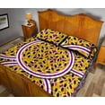 thumbnail image 4 of Juego de cama acolchado con estampado de semillas de fruta de la pasión, 4 of 5