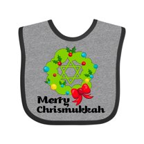 Inktastic Merry Chrismukkah Boys or Girls Baby Bib