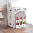 thumbnail image 6 of Hirioo Merry Christmas Gnome1 for Bookends Decorative Bookends for Shelves for Home or Office, Non-Slip Base, 6 of 8