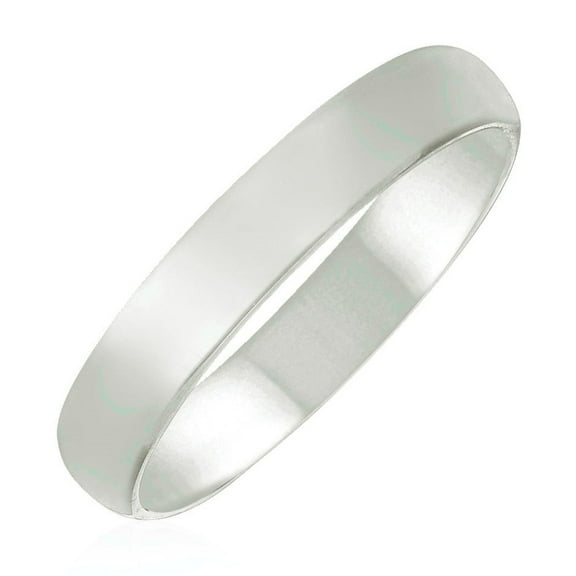 14k White Gold Comfort Fit Wedding Band(4.00 mm)