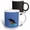 Multicolor, variant on 3drose, Turquoise Blue Fishing Bird Vector Art, 11oz Two-tone Green Mug