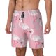 thumbnail image 1 of Fotbe Pink Flamingo Traje de Baño para Hombre – Shorts de Natación de Secado Rápido con Forro y Bolsillos-Small, 1 of 6