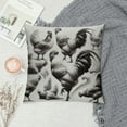 thumbnail image 2 of Leisuo Chicken Rooster Pillow Cover and Sketch Farm Decorative Throw Pillow Case Cushion Cover for Bedroom Sofa Living Room Couch Chair Office, 2 of 5