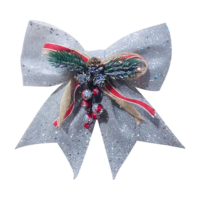 Xihbxyly Artículos En Liquidación Por Menos de 5 Dólares Decoración Navideña para Fiestas, Pajarita Grande Tridimensional, Lazo Navideño, Decoración para Hotel, Centro Comercial, Colgante, Decoración