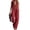Deep Red, variant on Sleeveless Jumpsuits for Women Zip up Stand Collar Wide Leg Rompers Loose Causal One Piece Overalls, S