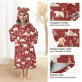 thumbnail image 4 of joogoo Blanket Hoodie for Polar Bear Christmas Oversize Sweatshirt 3-14 YR L, 4 of 7