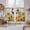 Yellow, variant on Bathing Roosters Kitchen Curtain for Berdoom Living Room Cafe 54 Inch Length, Farmhouse Sunflower Vintage Burlap Tiers Curtains Light Filtering Drapes Rod Pocket Window Treatment 2 Panels 52"Wx54"L