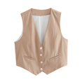 thumbnail image 1 of Chaleco ajustado sin mangas de estilo informal europeo y americano de verano de 15 colores para mujer, 1 of 6