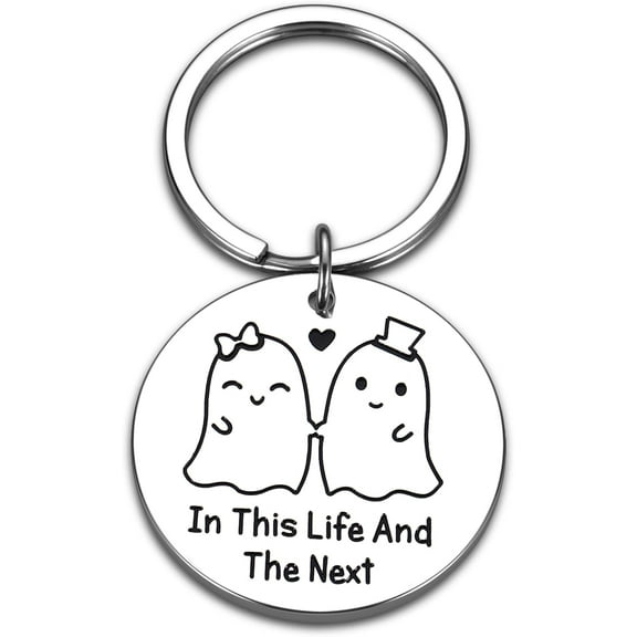 Halloween Boo Basket Stuffers for Women Men Him Her Adults Christmas Gifts for Women Men Her Him Boyfriend Husband Adults Valentines Anniversary Christmas Gifts Keychain for Him Her