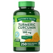 Nature's Truth Turmeric Curcumin Complex 500mg Quick Release Capsule (250 Count)