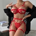 thumbnail image 3 of Gibobby Ropa interior mujer sexy Camisón de encaje para mujer, lencería sexy de encaje para novia(Rojo, M), 3 of 5