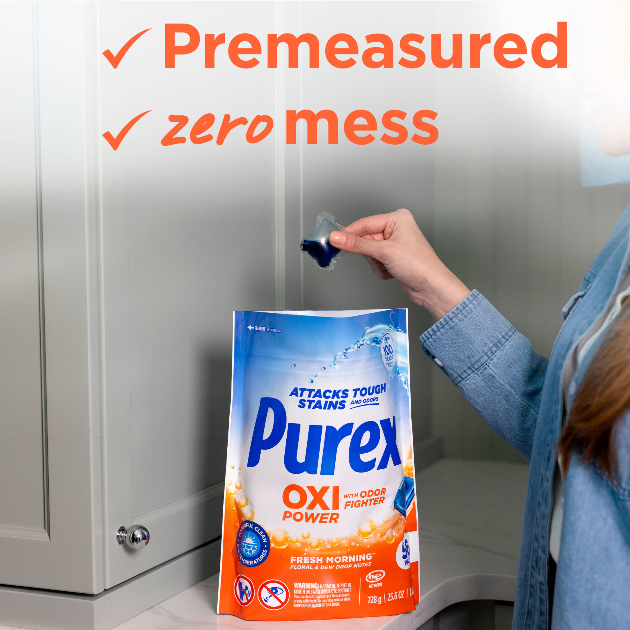 Purex Oxi Power + Odor Fighter Laundry Detergent Pacs photo 5