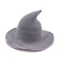 thumbnail image 1 of Xihbxyly Gorro de Bruja de Lana, Diseño Moderno de Punto, Calidez Invernal, Plegable y Empacable, Accesorio Funcional y Elegante, Perfecto para Halloween, Navidad y Cosplay, Capucha de 56-58 Cm., 1 of 2