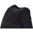 thumbnail image 6 of Husband Pillow Black, Standard+ Original Reading Pillow in Bed Rest Chair, Shredded Memory Foam Large Lounge Cushion Adult Backrest w/Arms, Comfy Back Support for Sit Sitting Up, Wash/ Removable Cover, 6 of 9