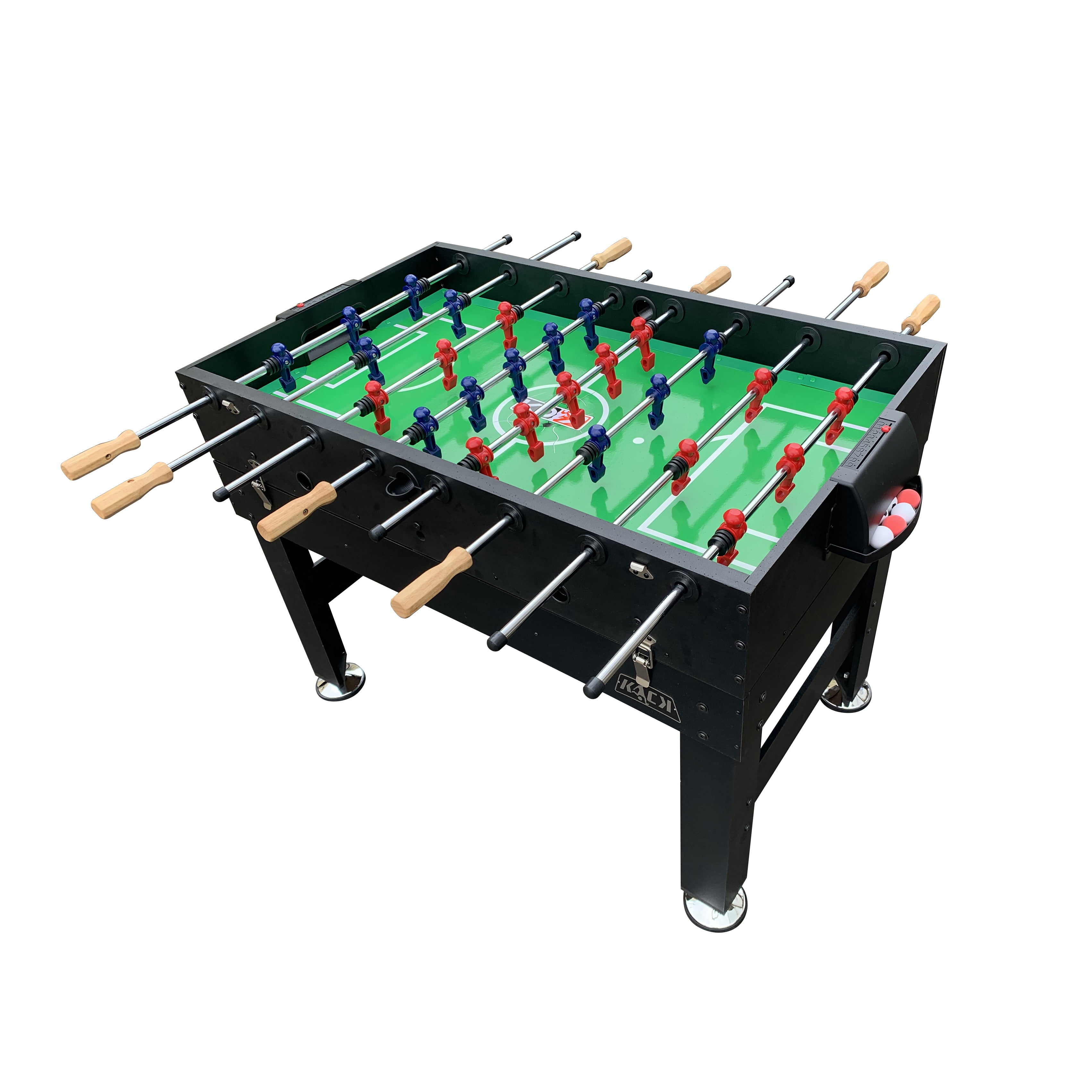 KICK Trilogy 55″ 3-in-1 Multi Game Table (Black) - Combo Game Table Set - Billiards, Air-Hockey, and a Foosball for Home, Game Room, Friends and Family!