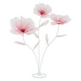 thumbnail image 4 of 3-Head Artificial Flowers Floral Bridal Wedding Bouquet Home Party Decor, 4 of 14