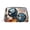 Silver, variant on Travel Makeup Bag Boxing Gloves Wide-open PU Leather Cosmetic Toiletry Pouch with Dividers & Zipper for Women Gold
