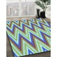 thumbnail image 3 of Ahgly Company Machine Washable Indoor Square Transitional Light Green Area Rugs, 3' Square, 3 of 7