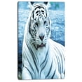 thumbnail image 2 of Silver Tiger with Water Background - African Canvas Art Print, 2 of 3