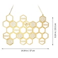 thumbnail image 4 of Weiweiguan Household Hanging Jewelry Rack Honeycomb Design Jewelry Earring Display Rack, 4 of 6