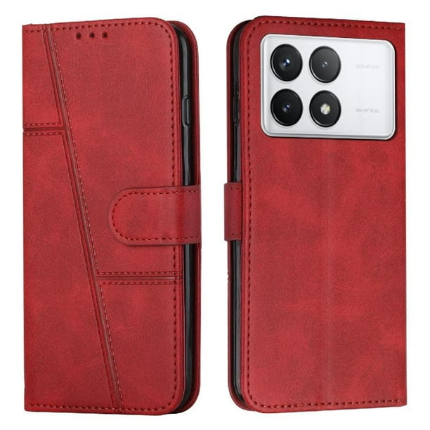 Funda Flip para FOXDOCK Xiaomi poco x6 Pro – Carcasa delgada y resistente a impactos con soporte para uso diario y profesional