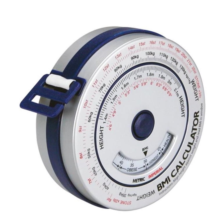 Retractable Body Fat Calculator BMI Body Mass Index Tape Measure ...