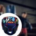 thumbnail image 4 of Protector de cabeza de boxeo de cuero PU Cola Casco de boxeo, 4 of 4