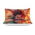 thumbnail image 5 of 3 Piece Comfortable Bedding Set Demon Slayer Kamado Tanjirou Duvet Cover Twin Bed with 2 Pillowcase 90"x90", 5 of 8
