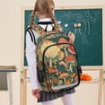 thumbnail image 7 of FORMRS Unisex School Backpack 17" Student Travel Bag with Laptop Compartment, Floral Mushroom, 7 of 7