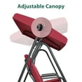 thumbnail image 4 of MCombo 2 Person Independent Porch Swing Chair with High Backrest for Outdoor Backyard, Garden, 4 of 9