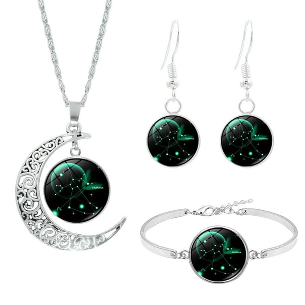 12 constelación Luna collar pendiente Bracele regalos para novia mujer regalo Wmkox8yi sjalhkljlk5126